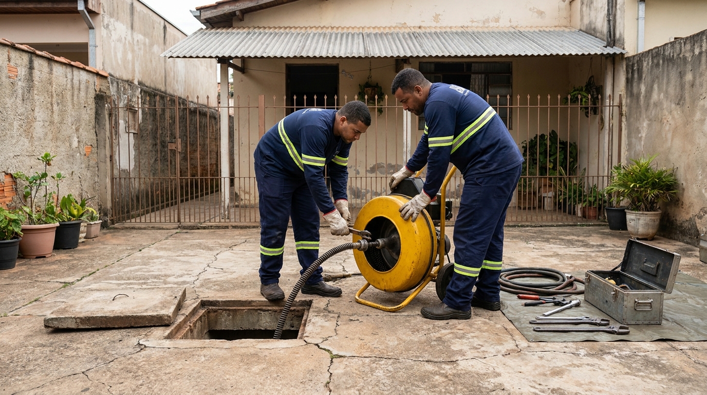 Desentupimento de esgoto em Rio Branco‑AC